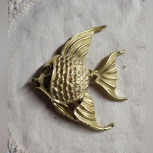 Gold Fish Brooch